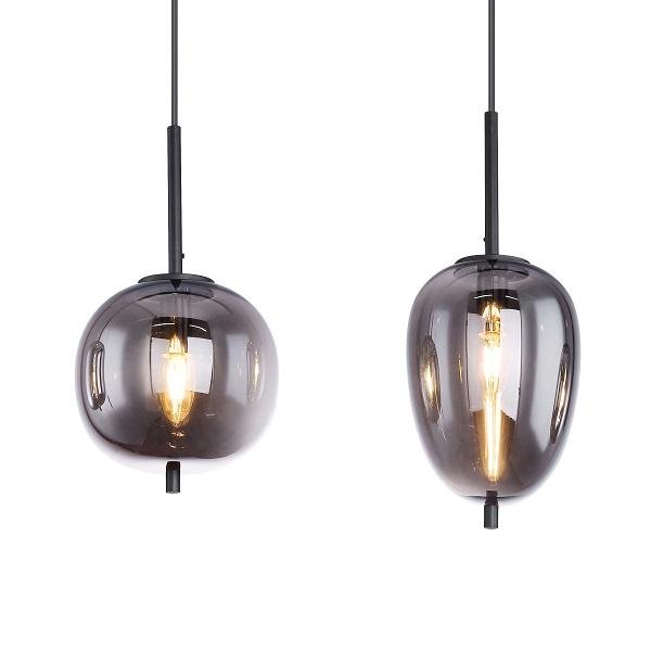 Hanglamp Eettafel - Industrieel Design | Smoke Glas | 100cm - Industrieelinhuis.nl