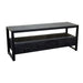 TV-meubel Industrieel Design | Zwart Mangohout en Staal | 150x45x60cm - Industrieelinhuis.nl