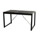 Eettafel / Keukentafel Industrieel Design | Zwart Mangohout en Staal | 140x80x76cm - Industrieelinhuis.nl