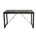 Eettafel / Keukentafel Industrieel Design | Zwart Mangohout en Staal | 140x80x76cm - Industrieelinhuis.nl