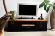 TV-meubel Industrieel Design | Mangohout en Staal | 150x40x45cm - Industrieelinhuis.nl