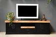 TV-meubel Industrieel Design | Mangohout en Staal | 150x40x45cm - Industrieelinhuis.nl