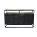 Sidetable Dressoir Kast Jax Visgraat Industrieel Design | Zwart Mangohout en Staal | 150x45x90cm - Industrieelinhuis.nl