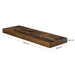 Zwevend schap Industrieel Design |  Houtlook | 60x20x,3,8cm - Industrieelinhuis.nl
