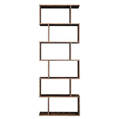 Schappenkast / Boekenkast Industrieel Design | Houtlook en Staal | 70x24x190,5cm - Industrieelinhuis.nl