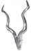 Herten gewei troffee wand muur | Zilver Aluminium | 80cm - Industrieelinhuis.nl