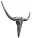 Stierenhoorns troffee wand muur | Zilver Aluminium | 75cm - Industrieelinhuis.nl