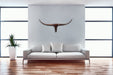 Stierenhoorns troffee wand muur | Brons Aluminium | 100cm - Industrieelinhuis.nl
