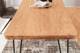 Eettafel / Keukentafel Industrieel Design | Acacia en Staal | 180-200 - Industrieelinhuis.nl