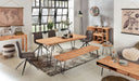 Eettafel / Keukentafel Industrieel Design | Acacia en Staal | 180-200 - Industrieelinhuis.nl