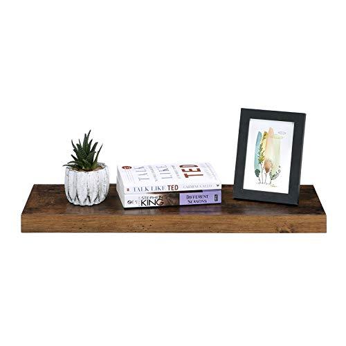 Zwevend schap Industrieel Design | Houtlook | 80x20x3,8cm - Industrieelinhuis.nl
