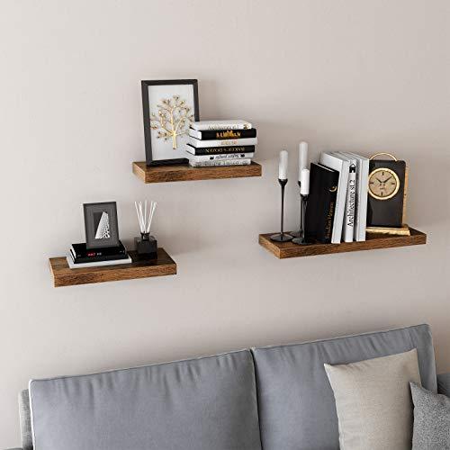 Zwevend schap Industrieel Design | Houtlook | 80x20x3,8cm - Industrieelinhuis.nl