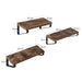 Set van 3 schappen Industrieel Design | Houtlook en Staal 30-35-40cm - Industrieelinhuis.nl