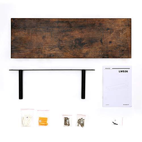 Zwevend schap Industrieel Design | Houtlook | 80x20x3,8cm - Industrieelinhuis.nl