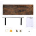 Zwevend schap Industrieel Design | Houtlook | 80x20x3,8cm - Industrieelinhuis.nl