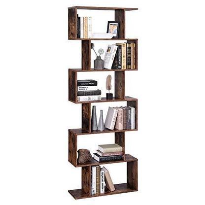 Schappenkast / Boekenkast Industrieel Design | Houtlook en Staal | 70x24x190,5cm - Industrieelinhuis.nl