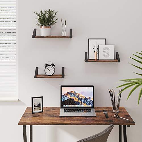Set van 3 schappen Industrieel Design | Houtlook en Staal 30-35-40cm - Industrieelinhuis.nl