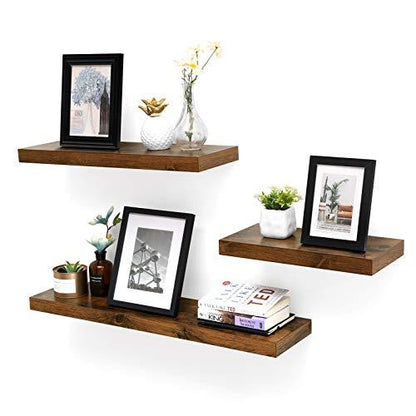 Zwevend schap Industrieel Design | Houtlook | 40x20x3,8cm - Industrieelinhuis.nl