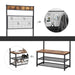 Garderoberek XL Industrieel Design | Houtlook en Staal | 92x41,5x187cm - Industrieelinhuis.nl