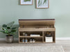 Schuhbank WL5.344 mit Sitzfläche Garderoben-Bank Holz 104x51x32 cm Sonoma | Holzbank klein gepolstert | Sitzbank schmal Flur mit Stauraum | Truhenbank Schuhtruhe Flurmöbel - Industrieelinhuis.nl
