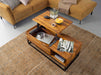 Couchtisch Sheesham Massivholz 110x40x50 cm Sofatisch mit Metallbeinen | Wohnzimmertisch Tischplatte aufklappbar | Holztisch Tisch Industrial Design - Industrieelinhuis.nl