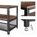 TV-meubel Industrieel Design | Houtlook en Staal | 140x40x52cm - Industrieelinhuis.nl