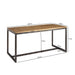 Esszimmertisch 120x77x60 cm Mango Massivholz / Metall Vintage Esstisch | Küchentisch Massiv Klein | Holztisch Esszimmer | Kleiner Speisetisch Holz - Industrieelinhuis.nl