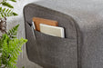 Design Turnbock Sitzbank Grau mit Schubladen 120x56x30 cm | Turnhocker Bank aus Stoff mit Stauraum | Hocker Garderobenbank Sitzhocker Springbock Turnbank - Industrieelinhuis.nl