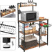Opbergrek keuken Industrieel Design | Houtlook en Staal | 90x40x132cm - Industrieelinhuis.nl