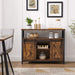 Compact kastje Industrieel Design | Houtlook en Staal | 100x33x80cm - Industrieelinhuis.nl