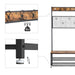Garderoberek XL Industrieel Design | Houtlook en Staal | 92x41,5x187cm - Industrieelinhuis.nl