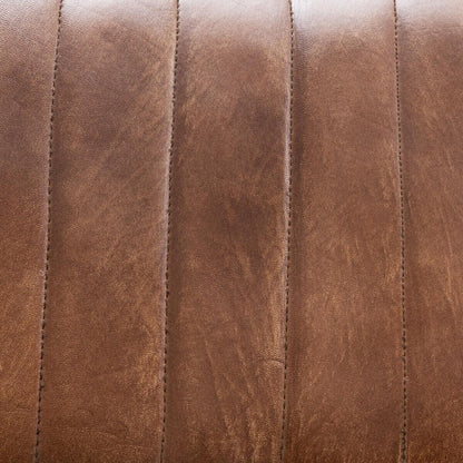 Barkrukken set van 2 Industrieel Design | Leer en Staal | 42x40x75cm