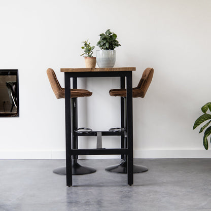 Bartafel Industrieel | Boomstam bartafels | 135x65x105cm