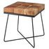 Bijzettafel acacia 45x45cm massief houten salontafel woonkamer
