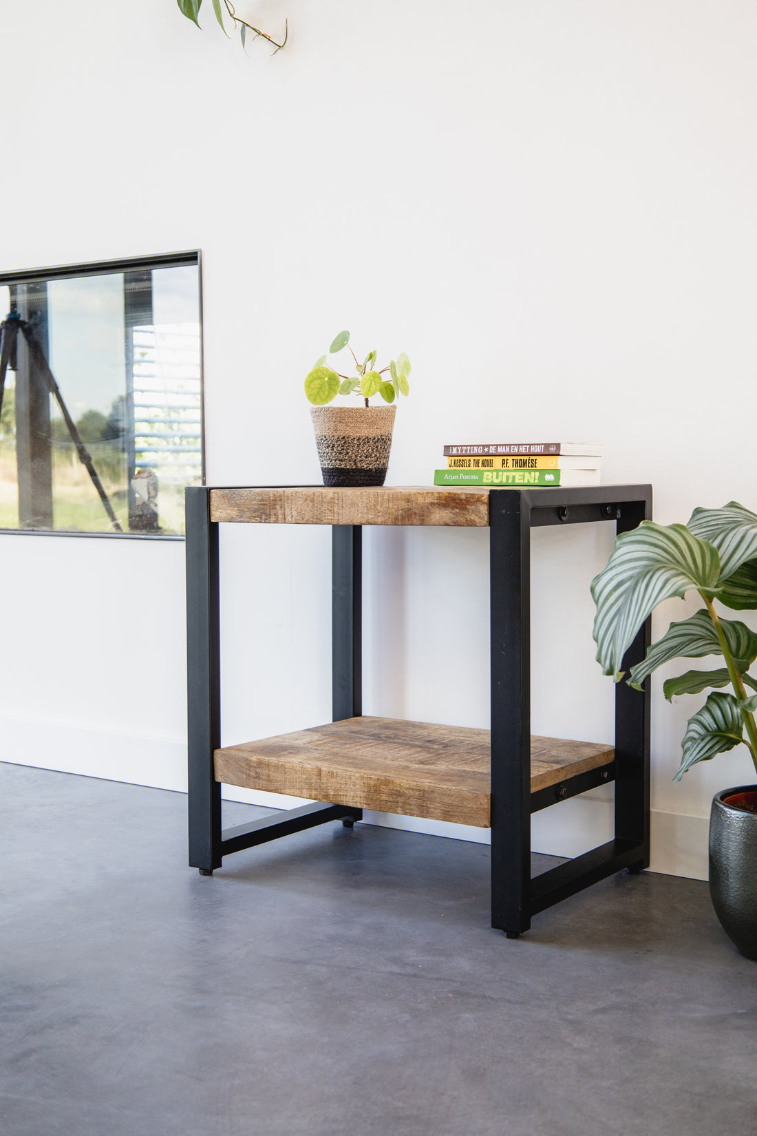 Bijzettafel mangohout | 60x40x60