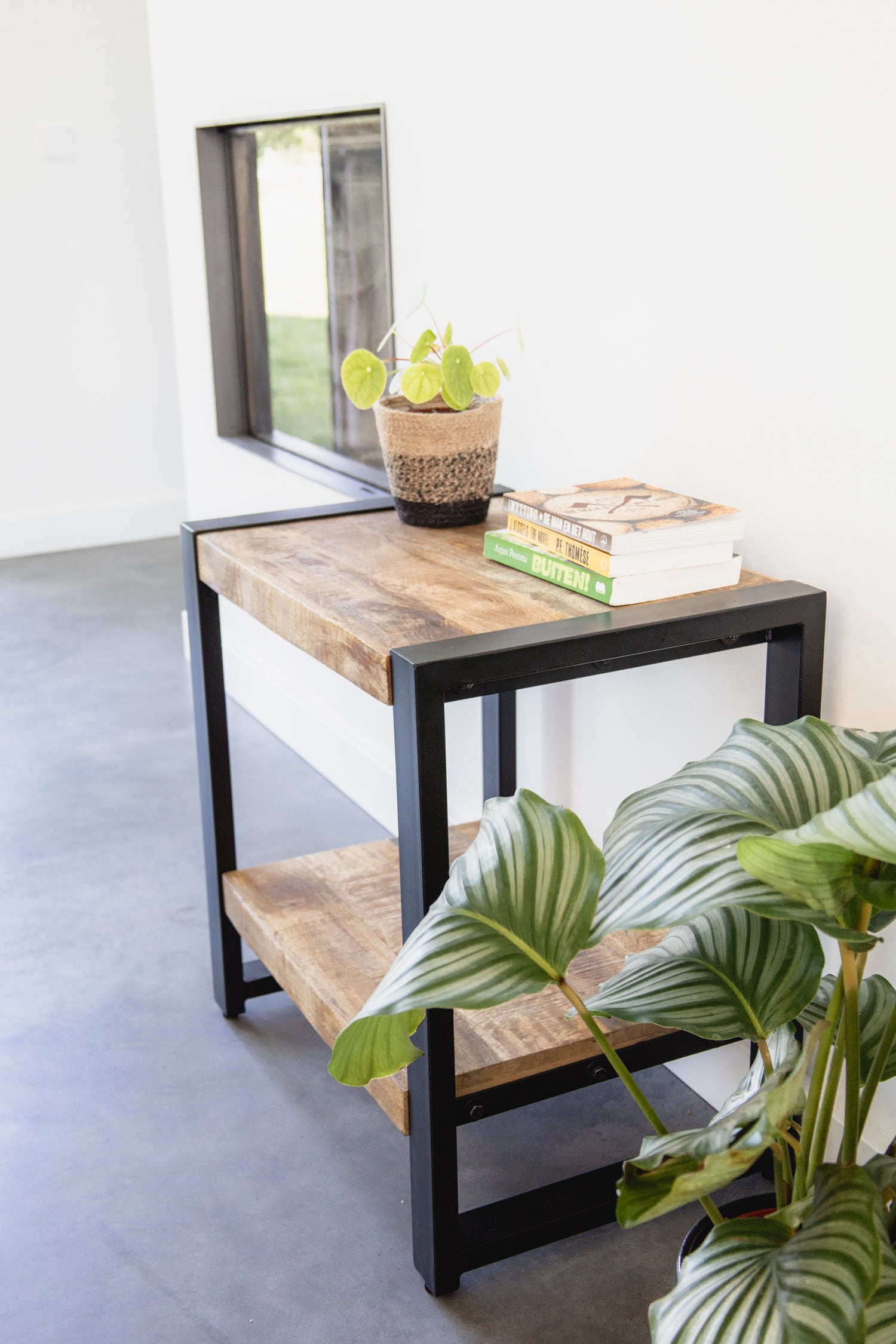 Bijzettafel mangohout | 60x40x60