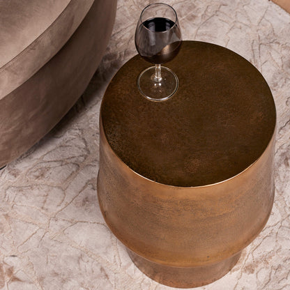 Bijzettafel rond goud Glamor | aluminium | 48 cm