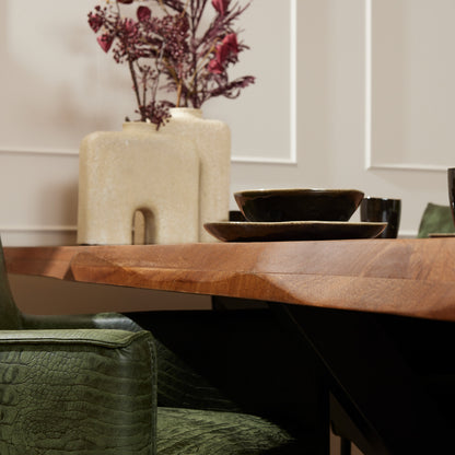 Boomstamtafel mangohout Boston | 160 cm lengte