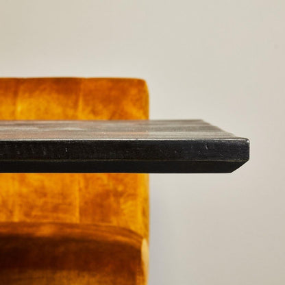 Eetkamertafel Mangohout Zwart New York | Rechthoek | 200 cm