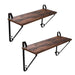 Set van 2 wandschappen Industrieel Design | Houtlook en Staal | 60x20x33cm - Industrieelinhuis.nl