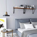Set van 2 wandschappen Industrieel Design | Houtlook en Staal | 60x20x33cm - Industrieelinhuis.nl