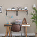 Set van 2 wandschappen Industrieel Design | Houtlook en Staal | 60x20x33cm - Industrieelinhuis.nl