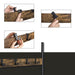 Garderoberek Industrieel Design | Houtlook en Staal | 72x33,7x183cm - Industrieelinhuis.nl