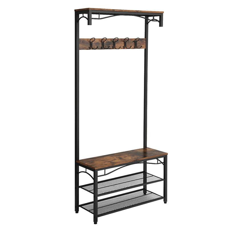 Kapstok met schoenenrek | 80x30x179cm