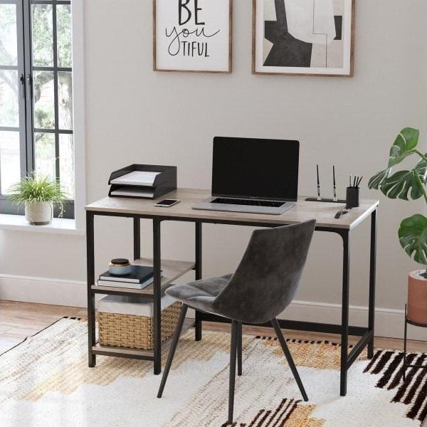 Bureau Industrieel Design | Houtlook en Staal | 120x60x75cm - Industrieelinhuis.nl