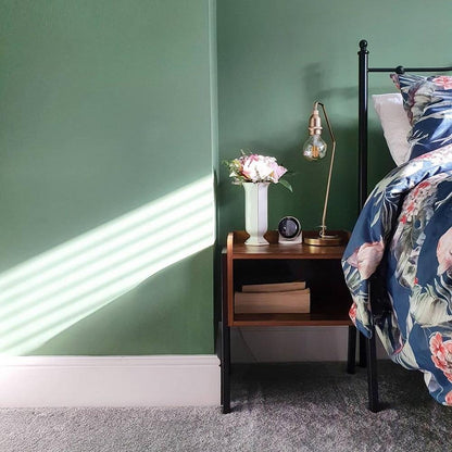 Nachtkastje Industrieel Design | Houtlook en Staal | 42x35x52cm