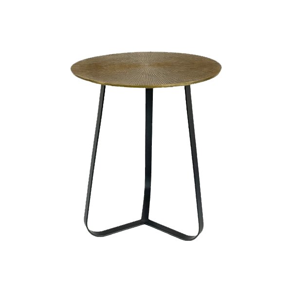 Ronde salontafel in goud en zwart | Kate | 40 cm