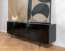 Fika tv meubel 3 deurs zwart 170cm - Industrieelinhuis.nl