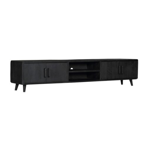 Tv meubel Omaha Black | 240 cm - Industrieelinhuis.nl