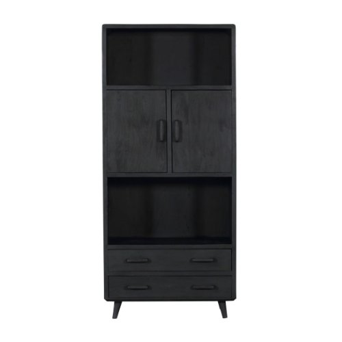 Boekenkast Omaha Black | 90 cm - Industrieelinhuis.nl